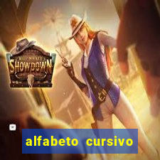 alfabeto cursivo para treinar caligrafia